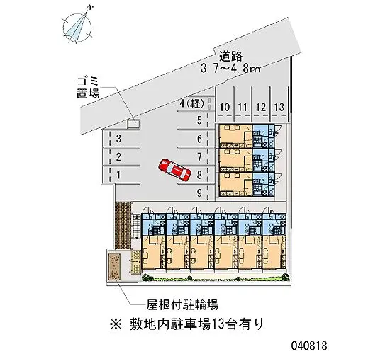 ★手数料０円★四日市市西富田町　月極駐車場（LP）